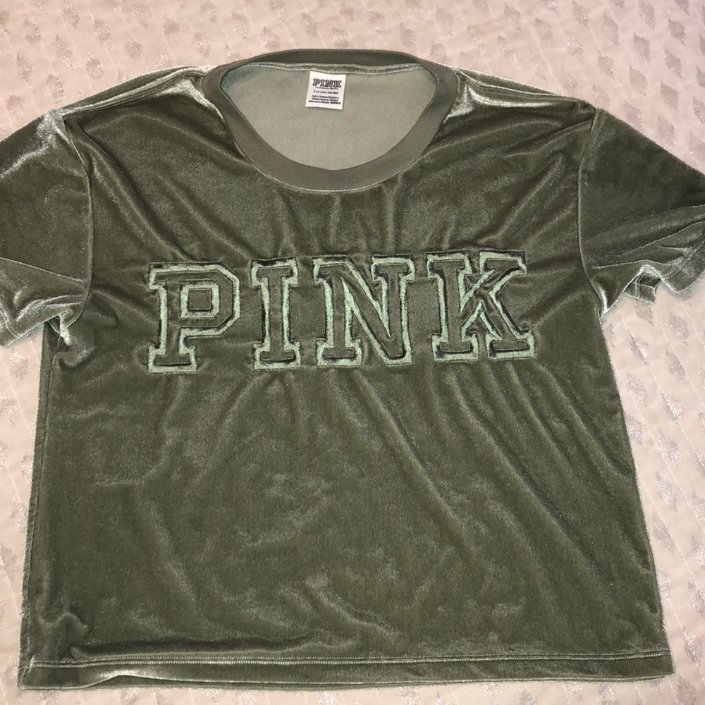 Pink Victoria’s Secret crop top